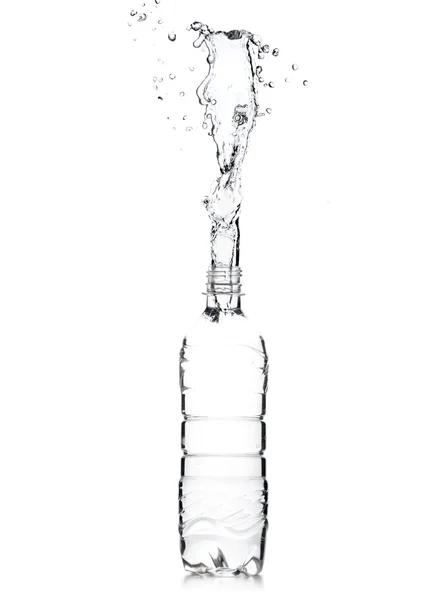瓶水溅 — 图库照片