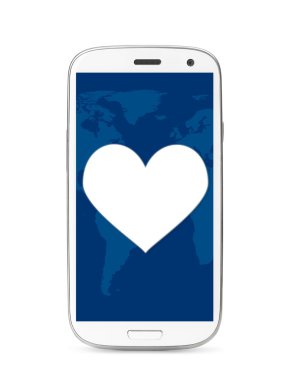 kalp dokunmatik ekran telefon