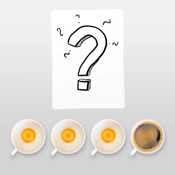 Probleem op koffiepauze — Stockfoto