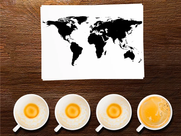 Wereld koffie — Stockfoto