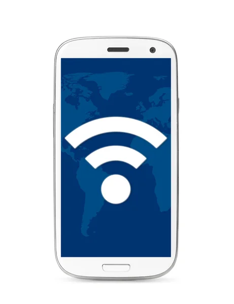 Wi-fi dokunmatik ekran telefon — Stok fotoğraf