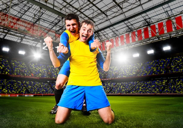 Giocatori di calcio — Foto Stock