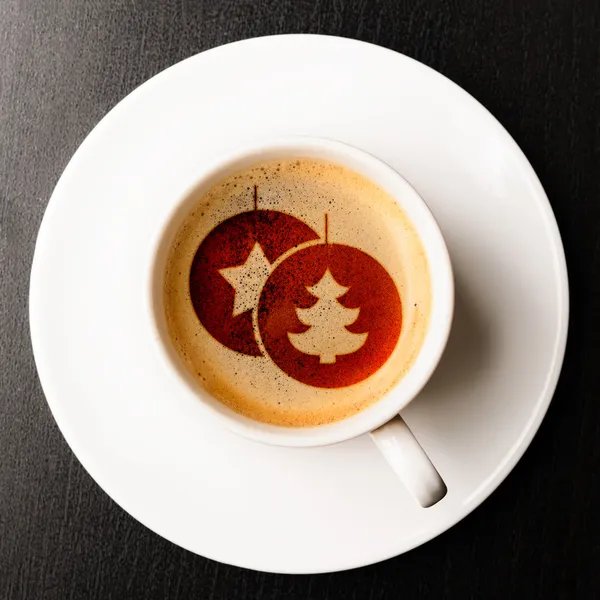 Kerstmis koffie — Stockfoto