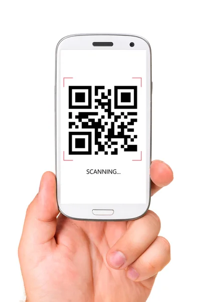 扫描 qr 码 — 图库照片