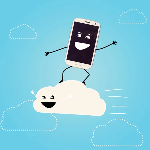 Archiviazione cloud. — Foto Stock