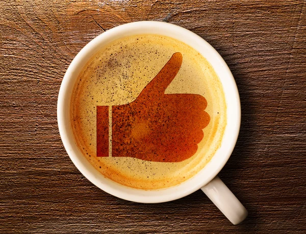 Sozialer Kaffee. — Stockfoto