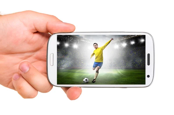 Calcio mobile — Foto Stock