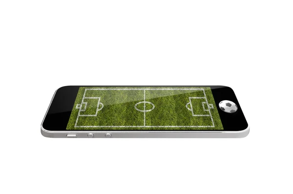 Mobiele voetbal — Stockfoto