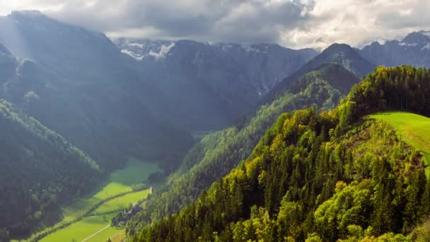 Logar Valley, Eslovénia — Vídeo de Stock
