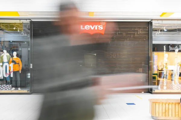 Saint Petersburg Russia March 2022 Sanctions Russia Closed Levis Store —  Fotos de Stock