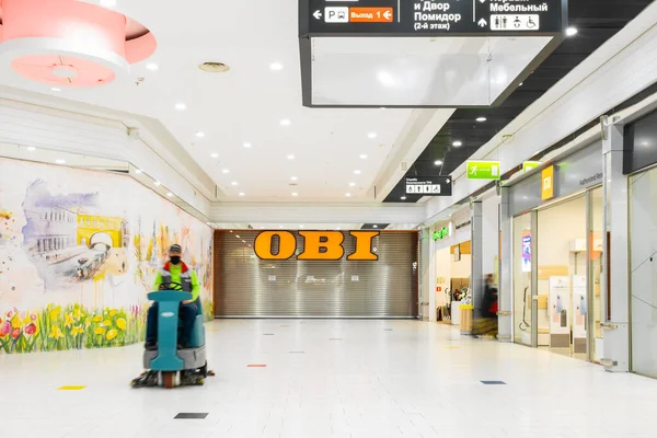 Saint Petersburg Russia March 2022 Sanctions Russia Closed Obi Store — Stockfoto