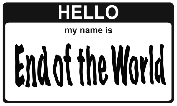 Name Ende der Welt — Stockfoto
