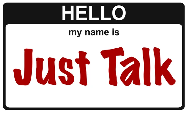 Name just talk — Stock Photo, Image