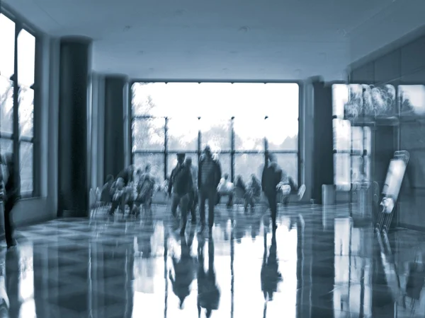 Business people activity in the office lobby motion blur — Stock Photo, Image