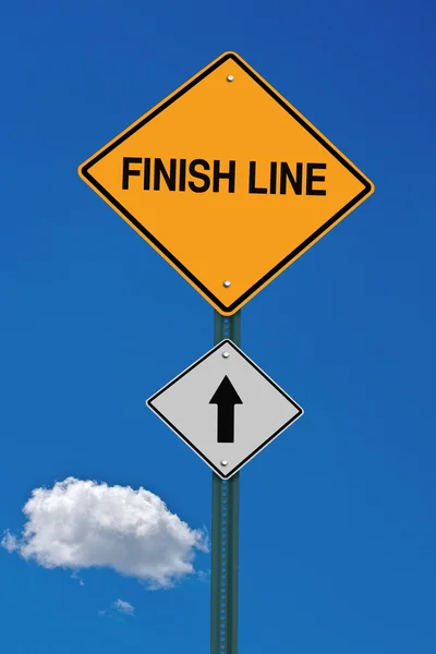 Finish line ahead — Stock Photo, Image