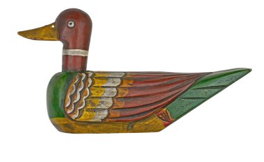 wooden duck decoy clipart