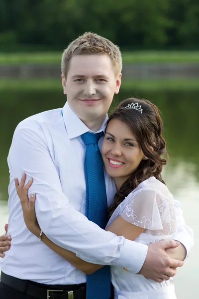 The bride and groom close-up — Stock Photo, Image