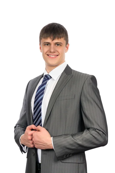 Portrait of a smiling young businessman Stock Picture