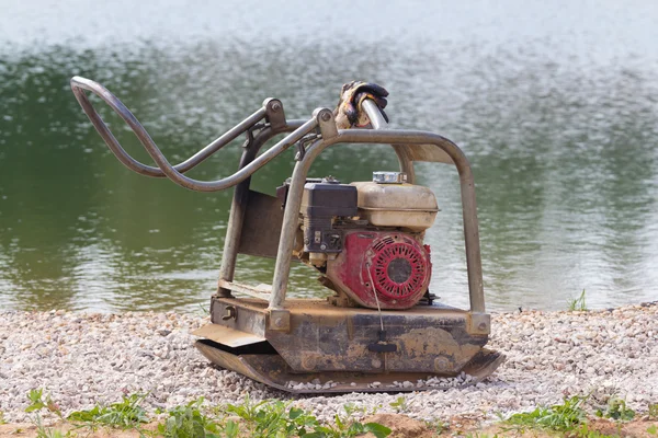 Compactador de placa vibratoria — Foto de Stock