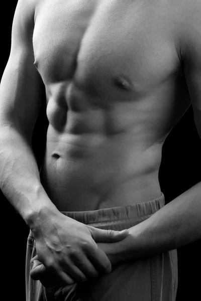 Muscled male torso — Stock Photo, Image