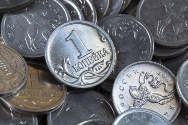 Birçok Rus bir copeck paraları