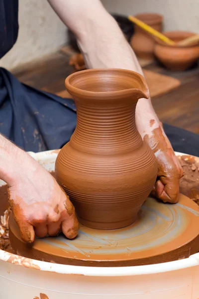 Mãos de artesão — Fotografia de Stock