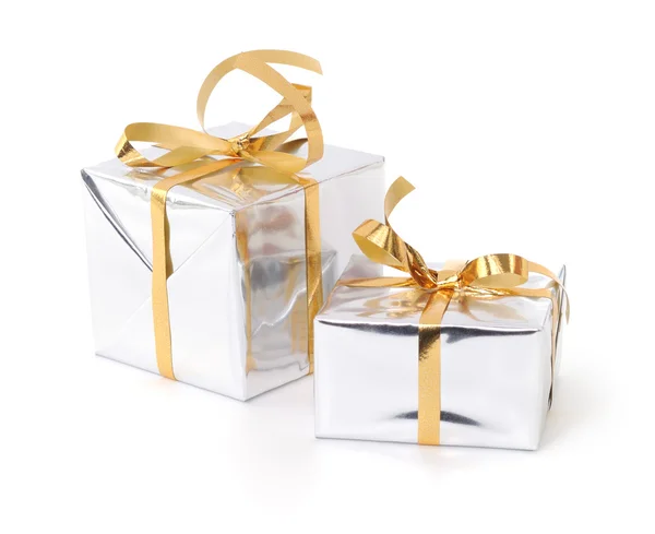 Gift boxes isolated Royalty Free Stock Photos