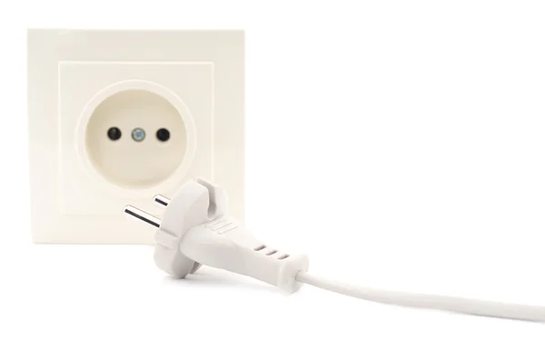 AC cord waiting to plug — Stock Photo, Image