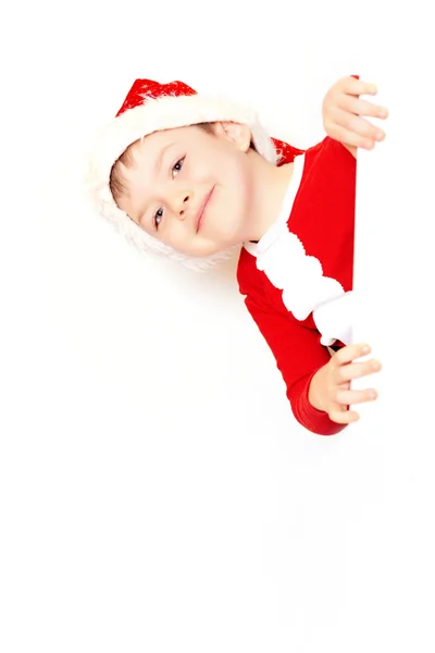 Chłopiec santa claus — Zdjęcie stockowe