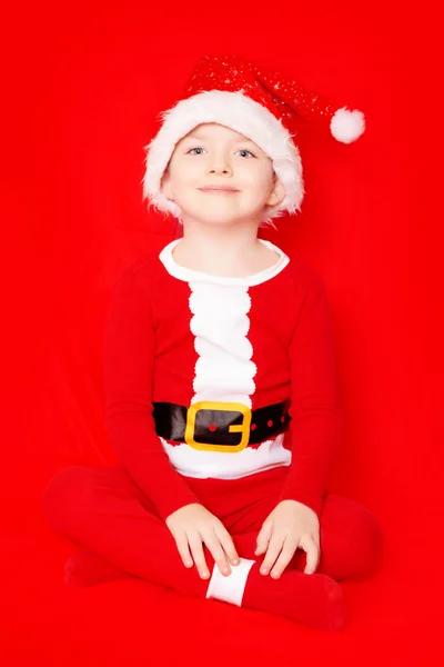 Хлопчик Санта Клауса Стокове Зображення