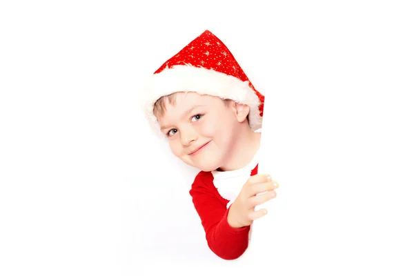 Junge Weihnachtsmänner Stockbild