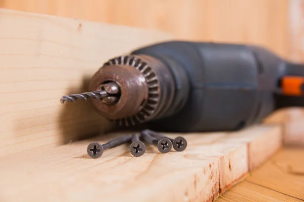 Old electric drill — Stock Photo, Image