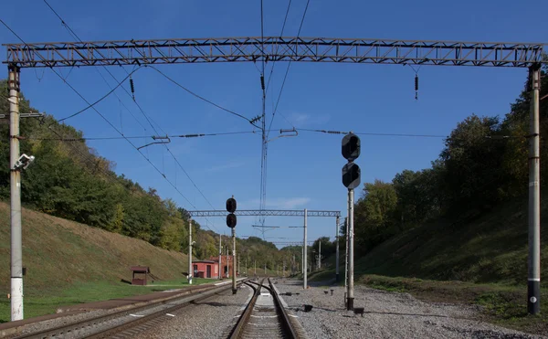 Kleiner Bahnhof — Stockfoto