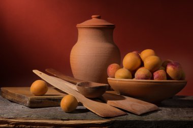 Kayısı ile natürmort