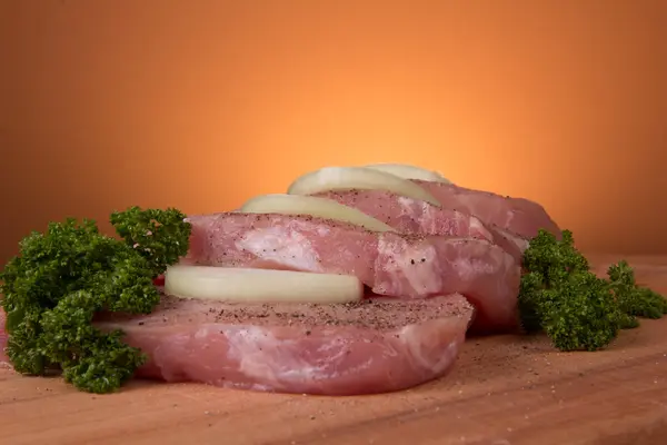 Stück Schweinefleisch — Stockfoto