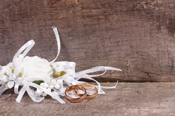 Hochzeiten Accessorie ein Knopfloch — Stockfoto