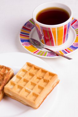 waffle ve çay