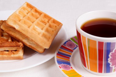 waffle ve çay