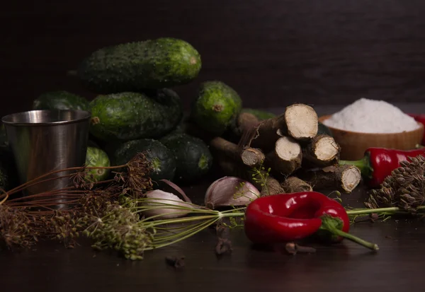 野菜およびスパイス — ストック写真