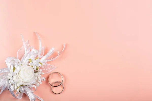 Hochzeitshintergrund Mit Traditionellen Accessoires — Stockfoto