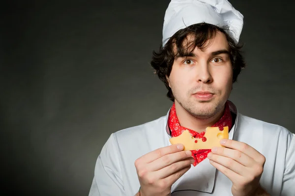 Cozinhe com queijo — Fotografia de Stock