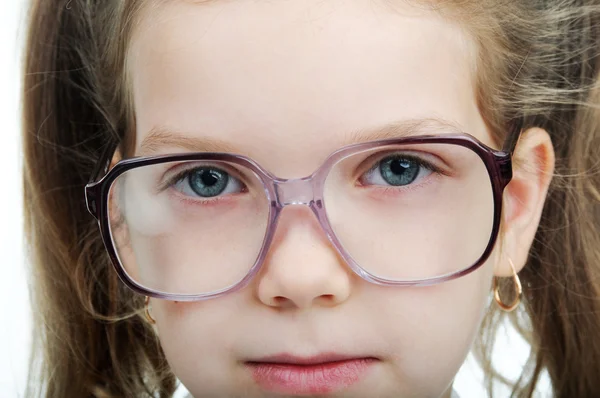 Little girl with glasses Stock Photo