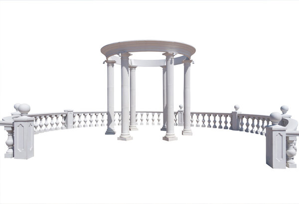 Балюстрада и беседка
