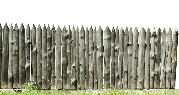 Старий дерев'яний паркан — стокове фото