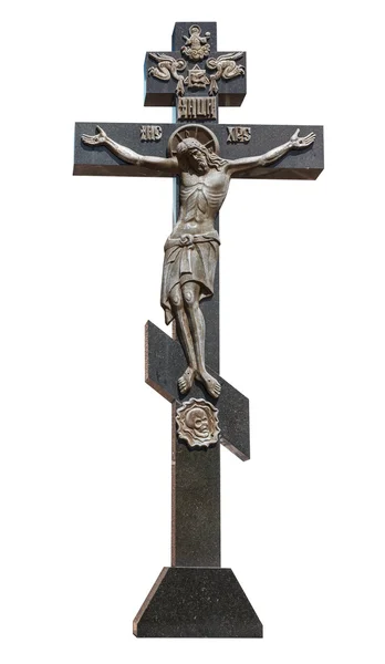 Cross with crucified Jesus Christ — Stock Photo, Image