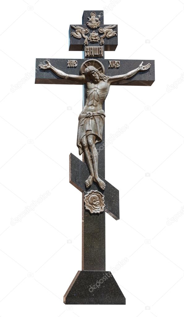 Cross with crucified Jesus Christ 