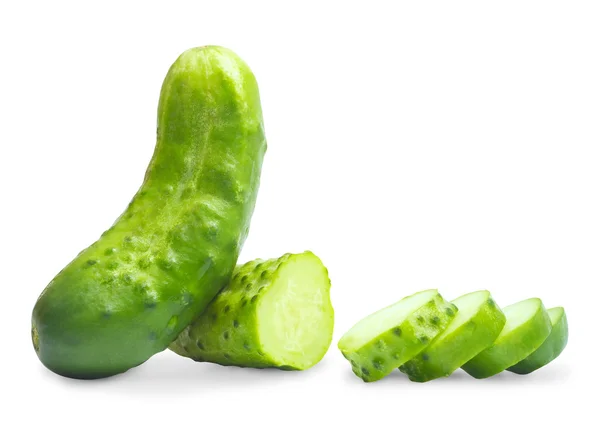 Cucumber on a white background. — Stock Photo, Image