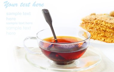 çay ve lezzetli pasta Kahvaltı