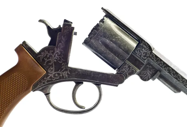 Mano con pistola revolver — Foto Stock