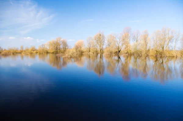 Höjd vatten floden — Stockfoto